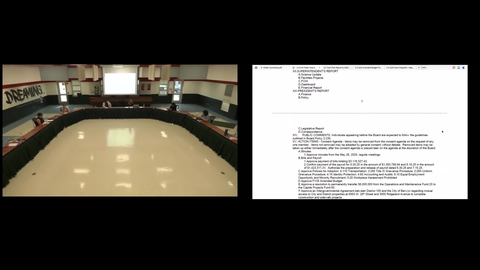 Berwyn South SD 100 policy committee reviews community-connection policy and updates nepotism policy