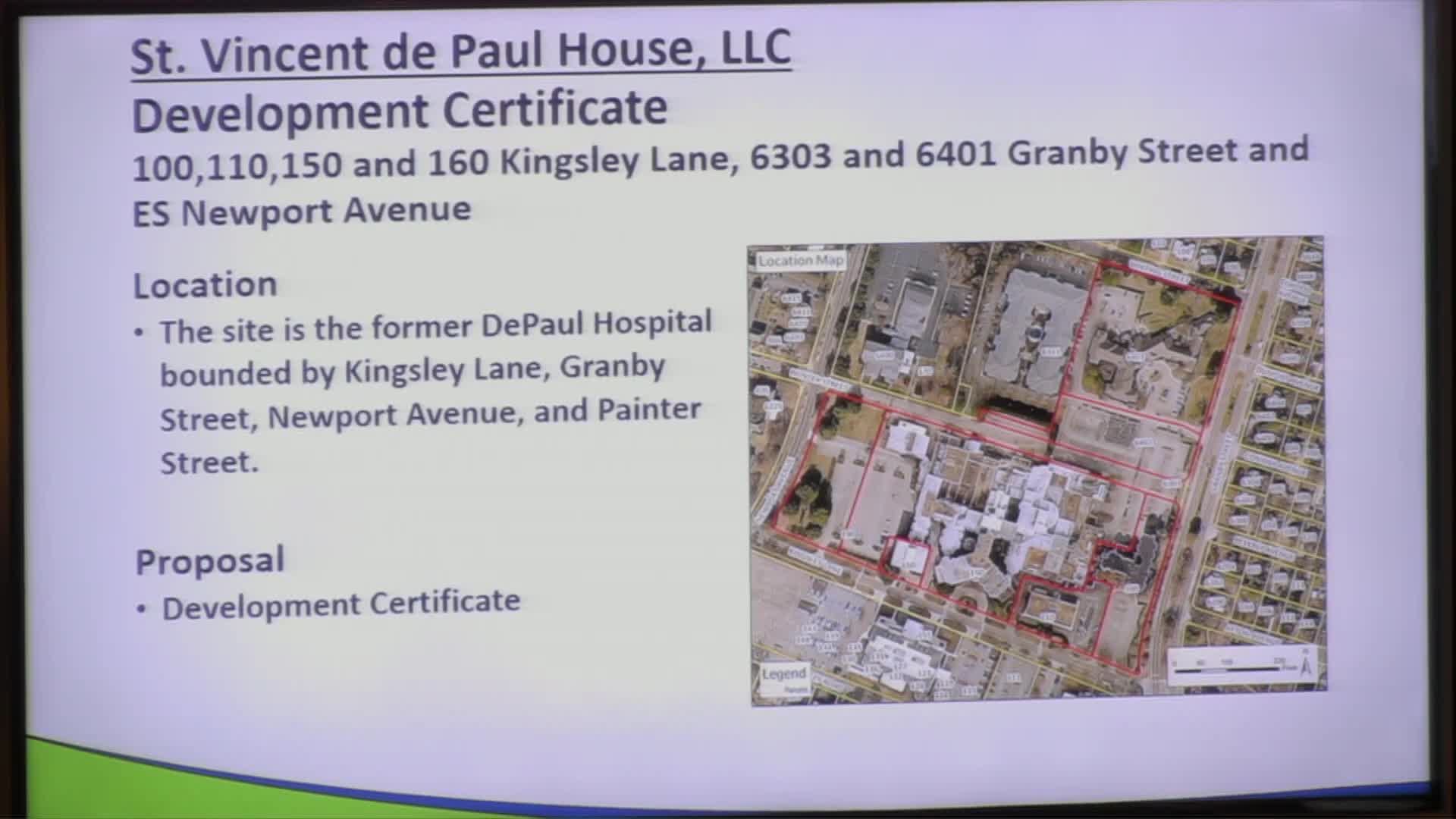 Planning Commission approves development certificate for DePaul Hospital site redevelopment