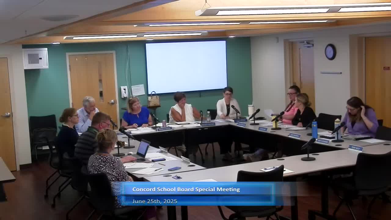 Board authorizes transfers for new middle school project and outlines FY25 closeout and FY26 risks