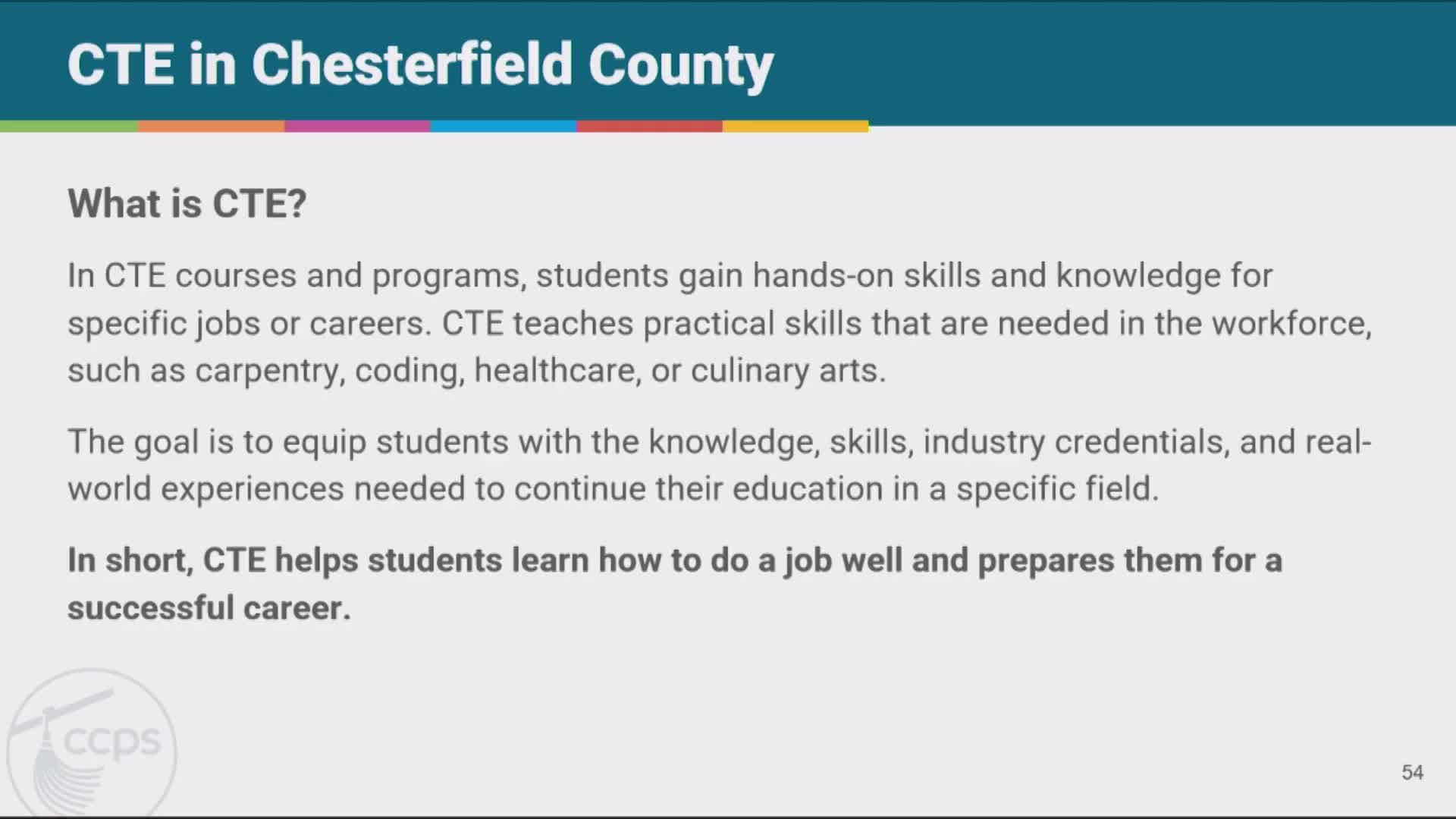 Chesterfield schools enhance student career exploration through technical education programs