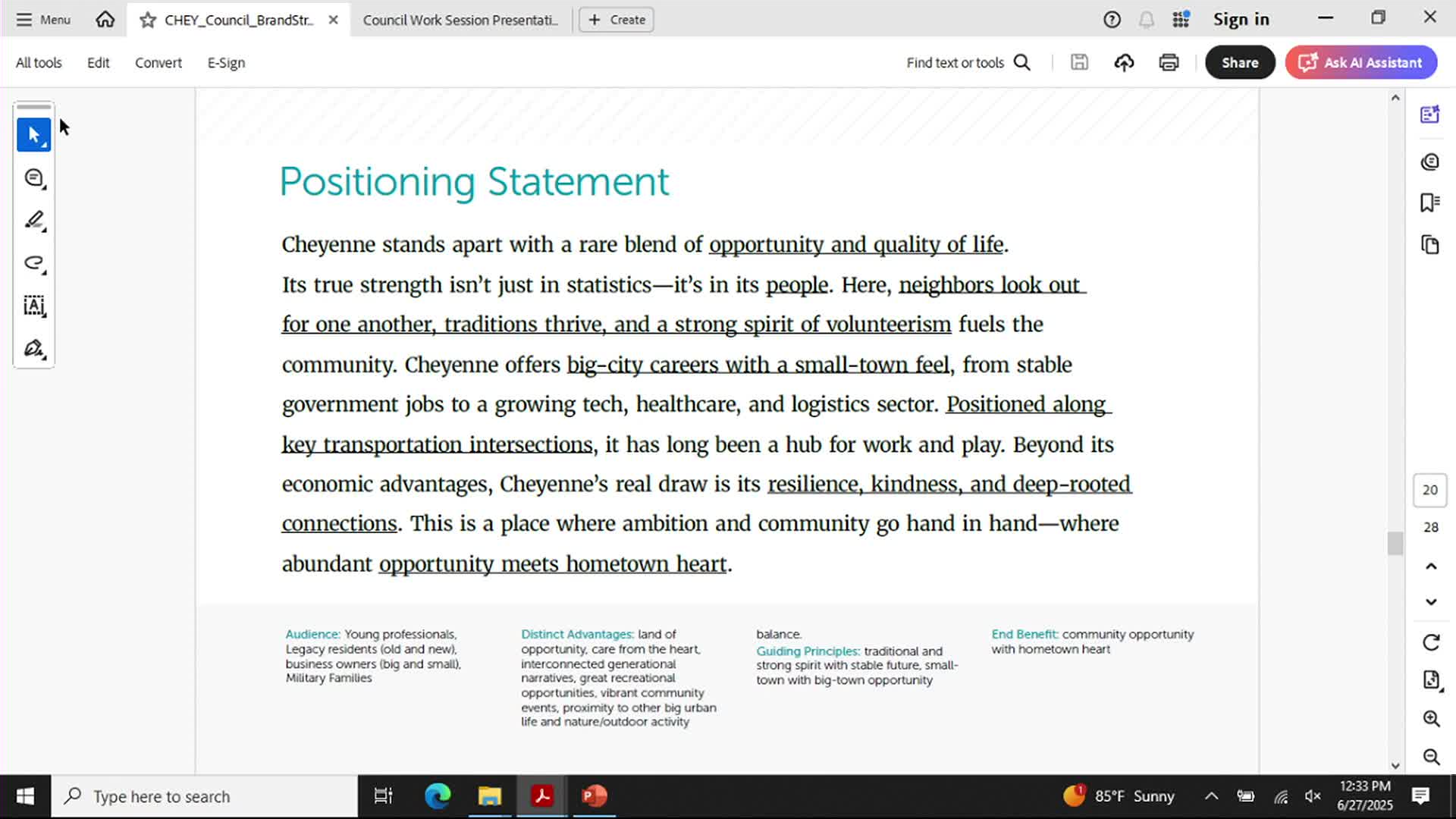 Cheyenne community surveys reveal pride in history and job opportunities