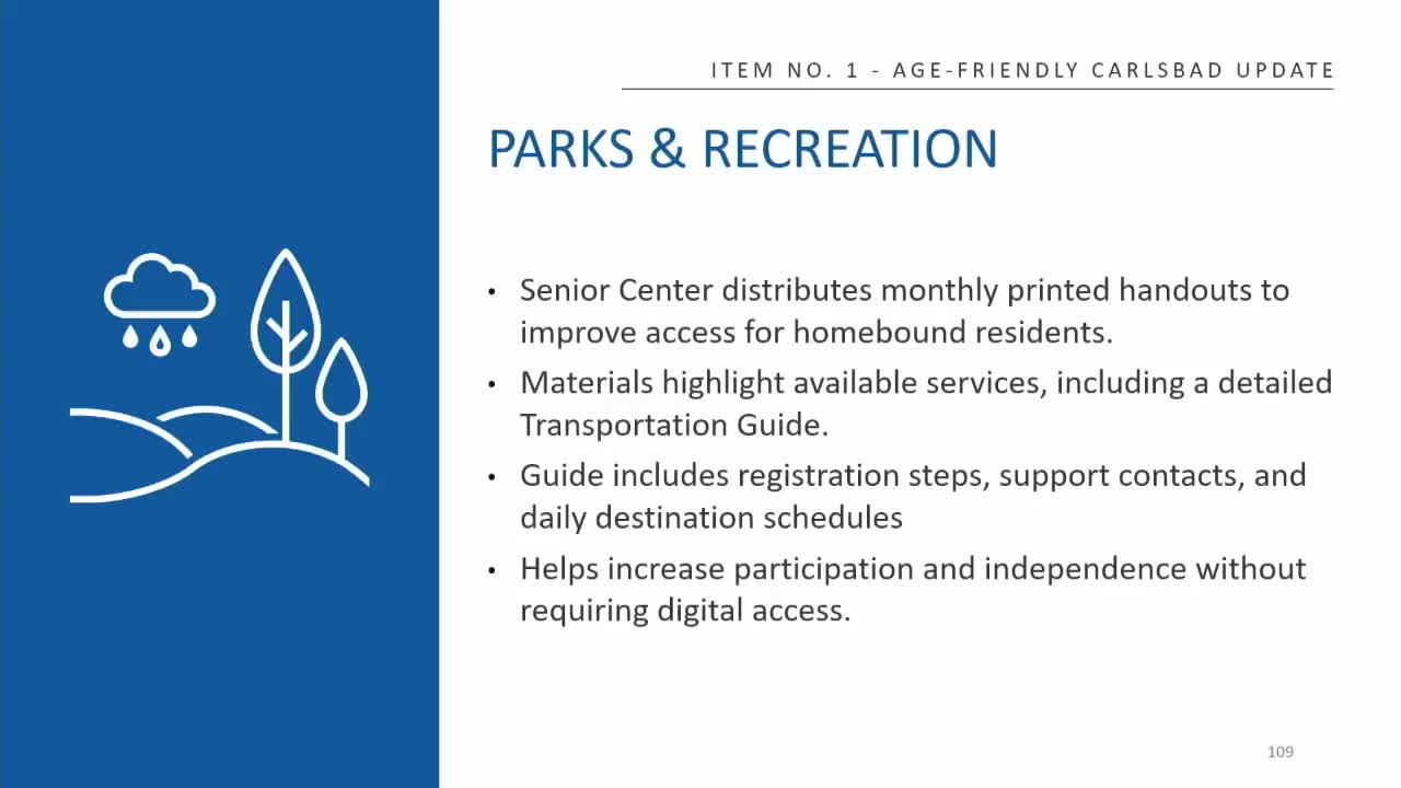 Carlsbad enhances senior transportation services and active mobility planning