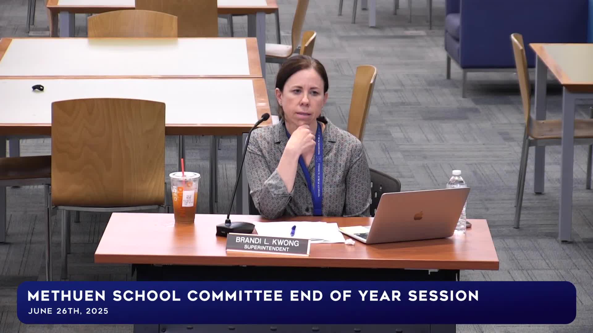 Methuen School Committee reviews student literacy benchmarks and English learner progress