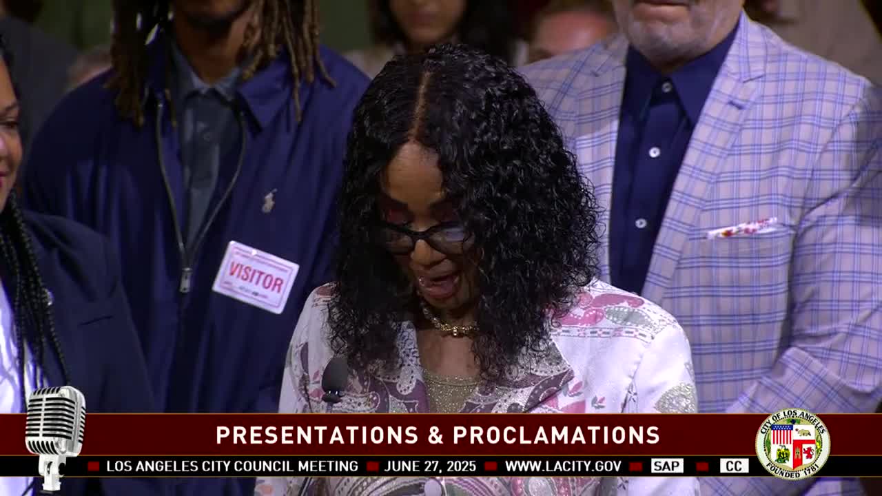 Bishop Blake honored as worship leader praises community contributions in city council recognition