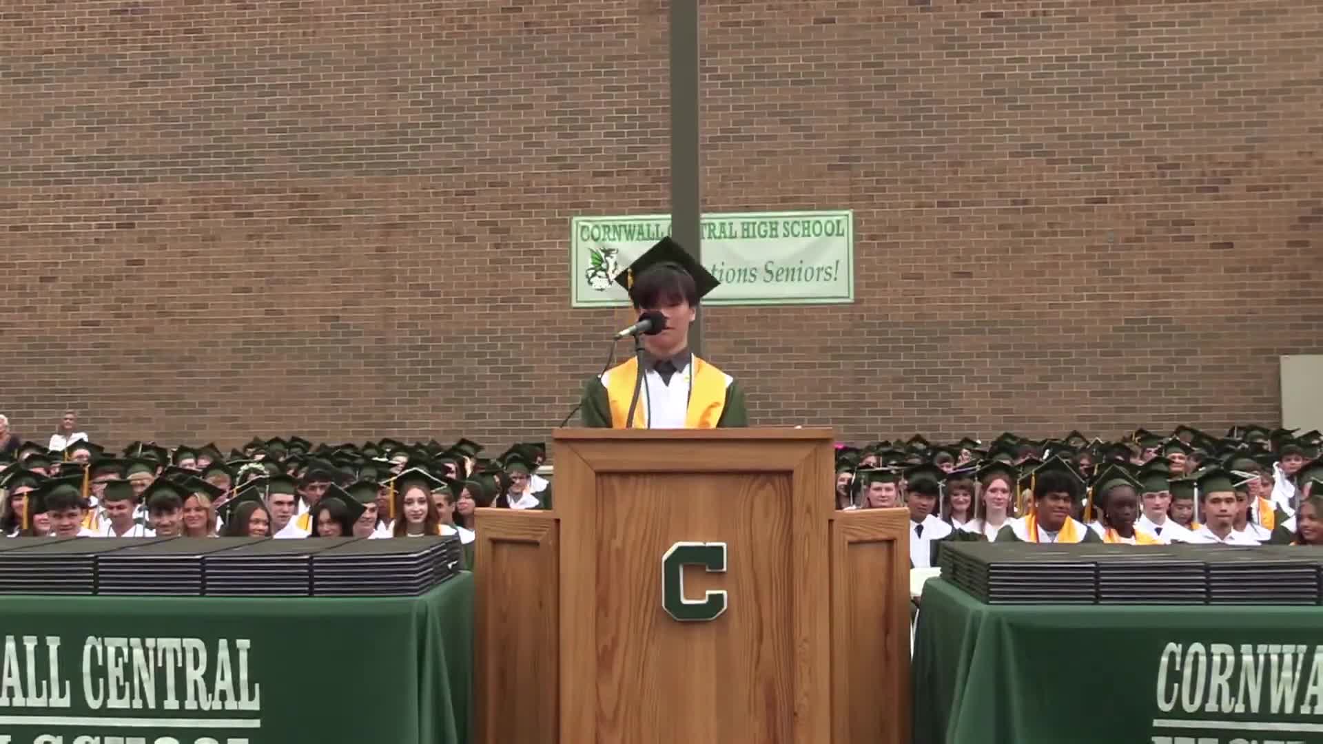Salutatorian Ava Rich delivers heartfelt speech to CCHS Class of 2025