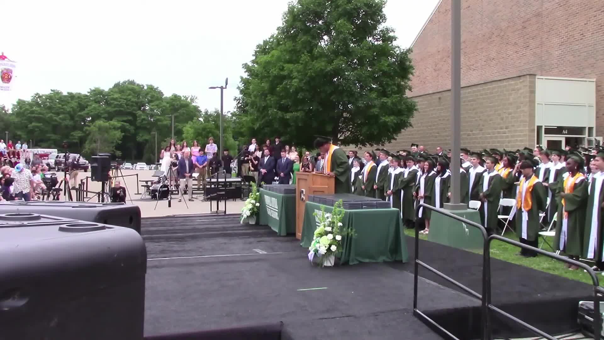 Cornwall Central confers diplomas to 249 graduates; speeches stress resilience and community