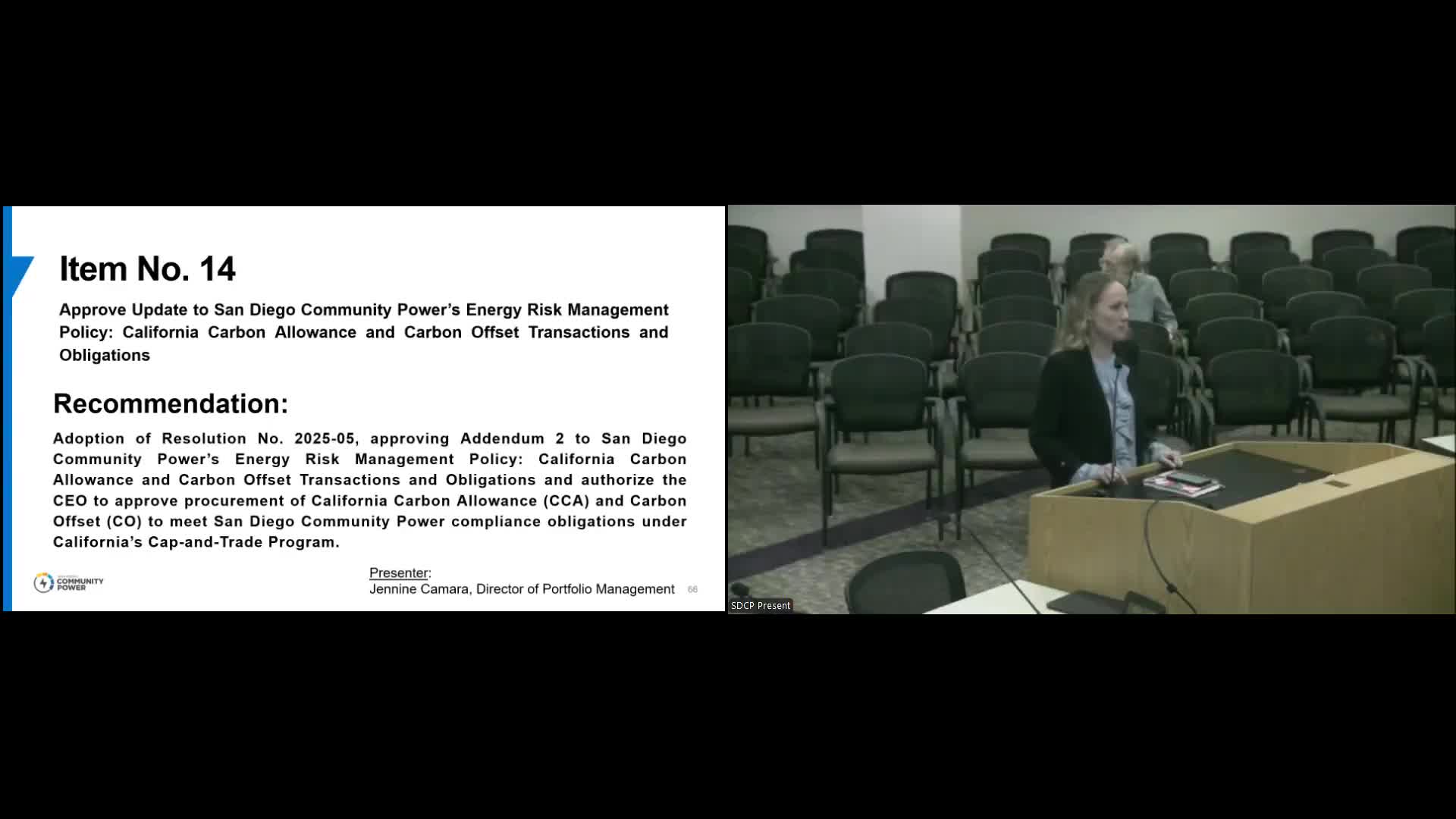 Board updates energy risk policy to allow CEO to purchase California carbon allowances and offsets for compliance