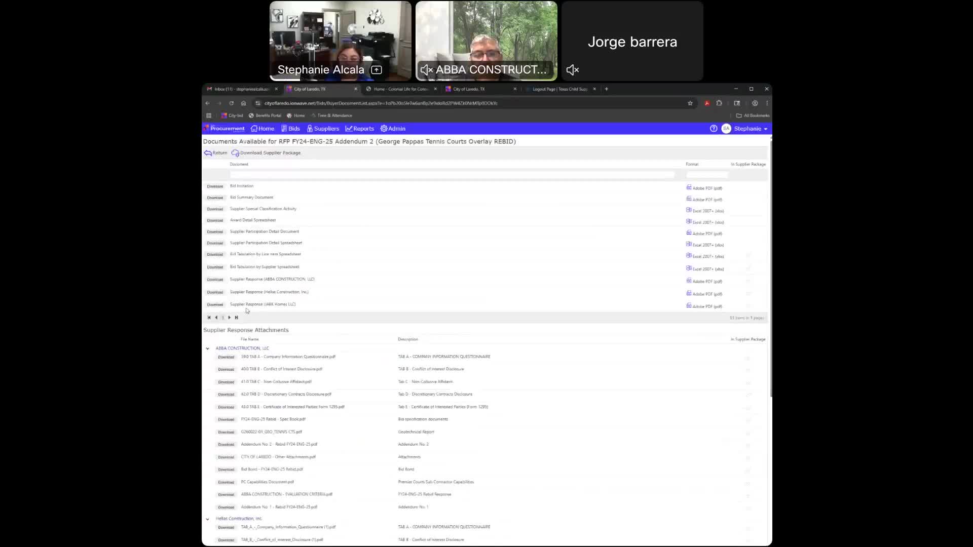 City secretary's office opens bids for George Papas Tennis Court; lowest bid $820,000