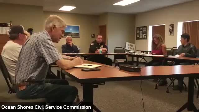 Ocean Shores Civil Service Commission approves police and EMT eligibility lists