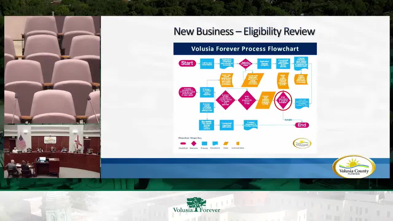 Volusia Forever panel rejects Turnbull Bay fee‑simple purchase; staff to explore easement option