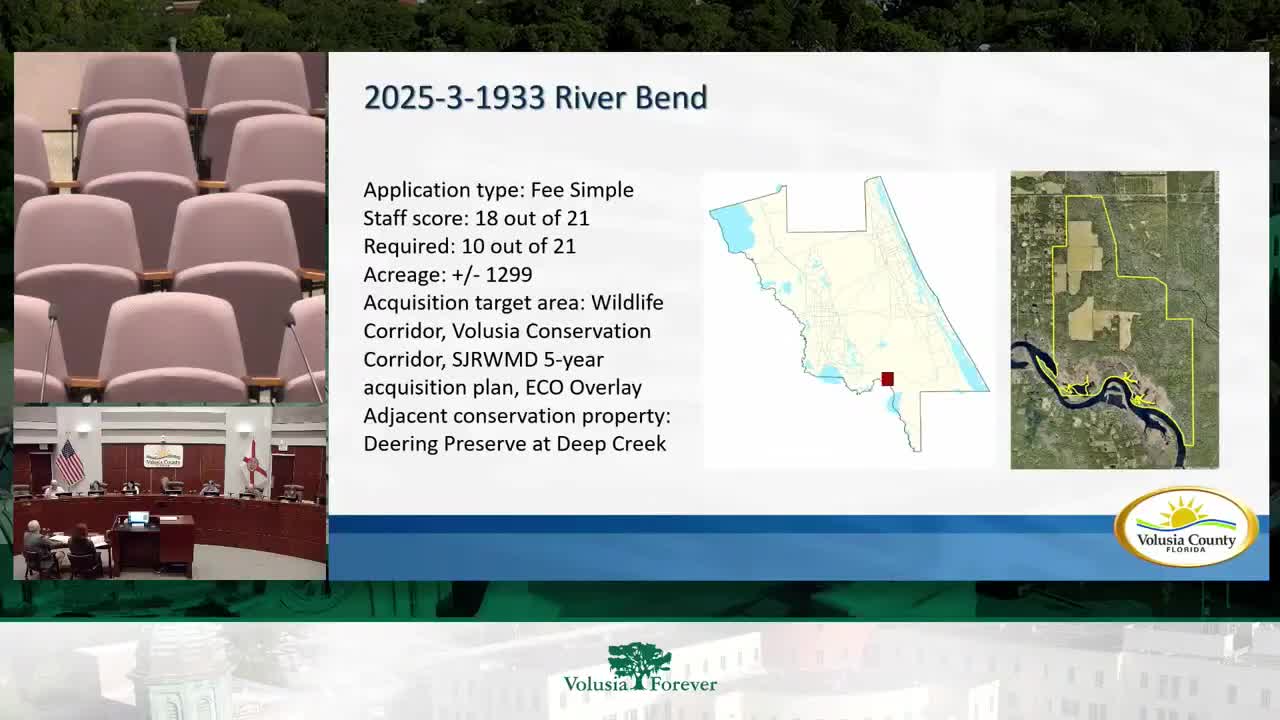 Riverbend Ranch rated highly; committee places roughly 1,300‑acre tract on A list unanimously