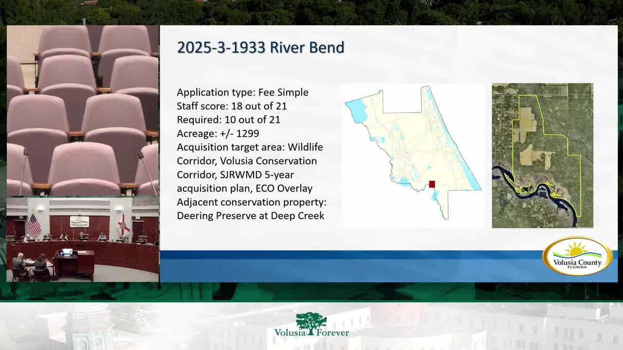 Committee ranks Riverbend property for conservation amid zoning discussions