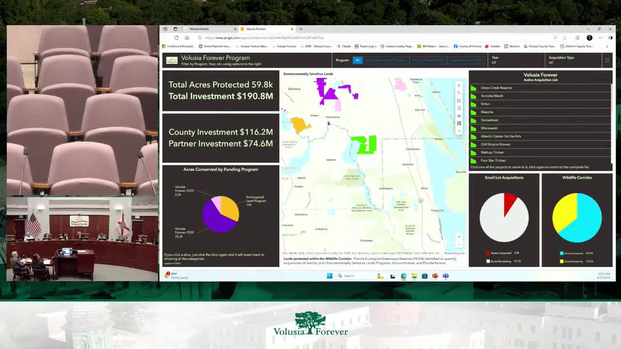 Volusia County committee discusses $20M conservation project funding concerns