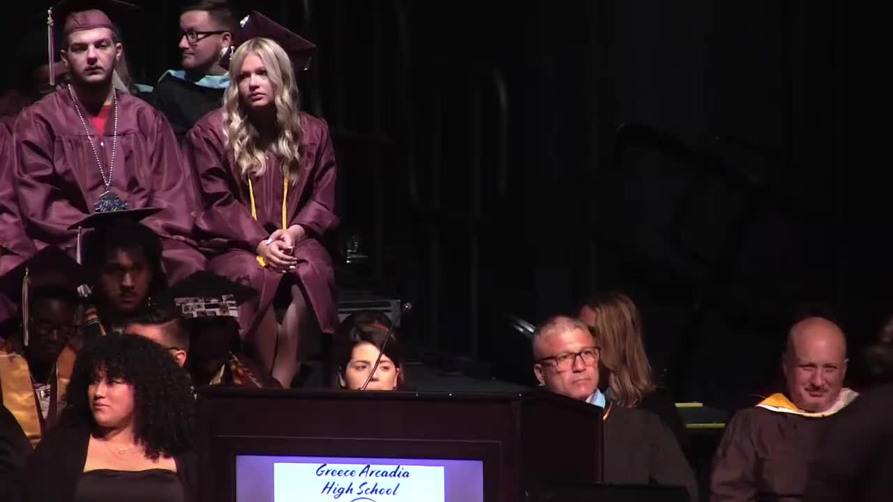Nikki Lynn delivers inspiring speech at Arcadia High School graduation ceremony