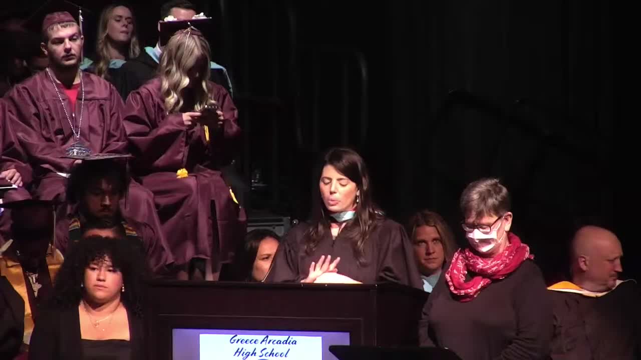 Arcadia High honors Corinne DeMora for dedication to Class of 2025 graduation