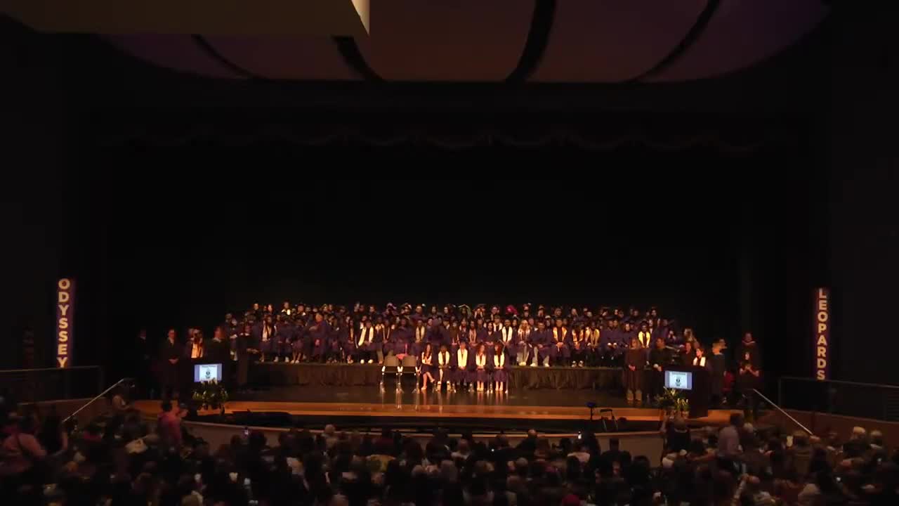 Greece Odyssey Academy diplomas awarded to Class of 2025; speakers emphasize resilience and advocacy