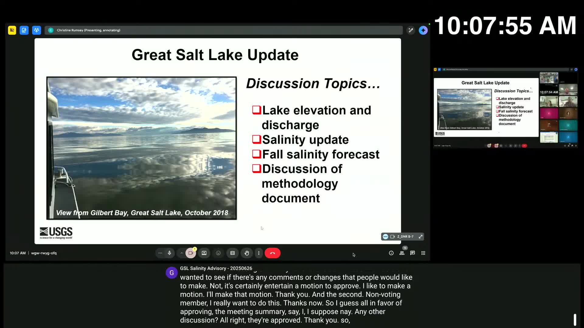 Lake Conditions Update Reveals Seasonal Decline in Water Levels