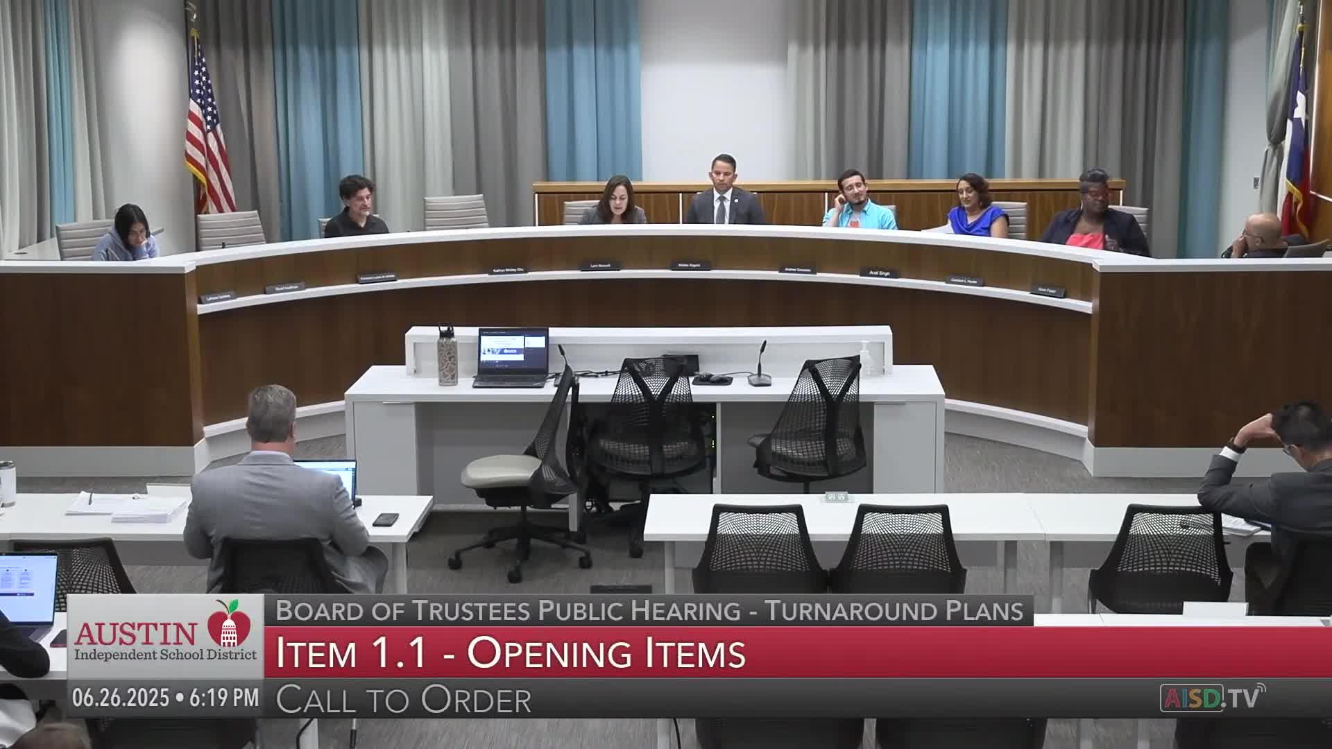 Austin ISD Board meeting hears public comments on turnaround plans