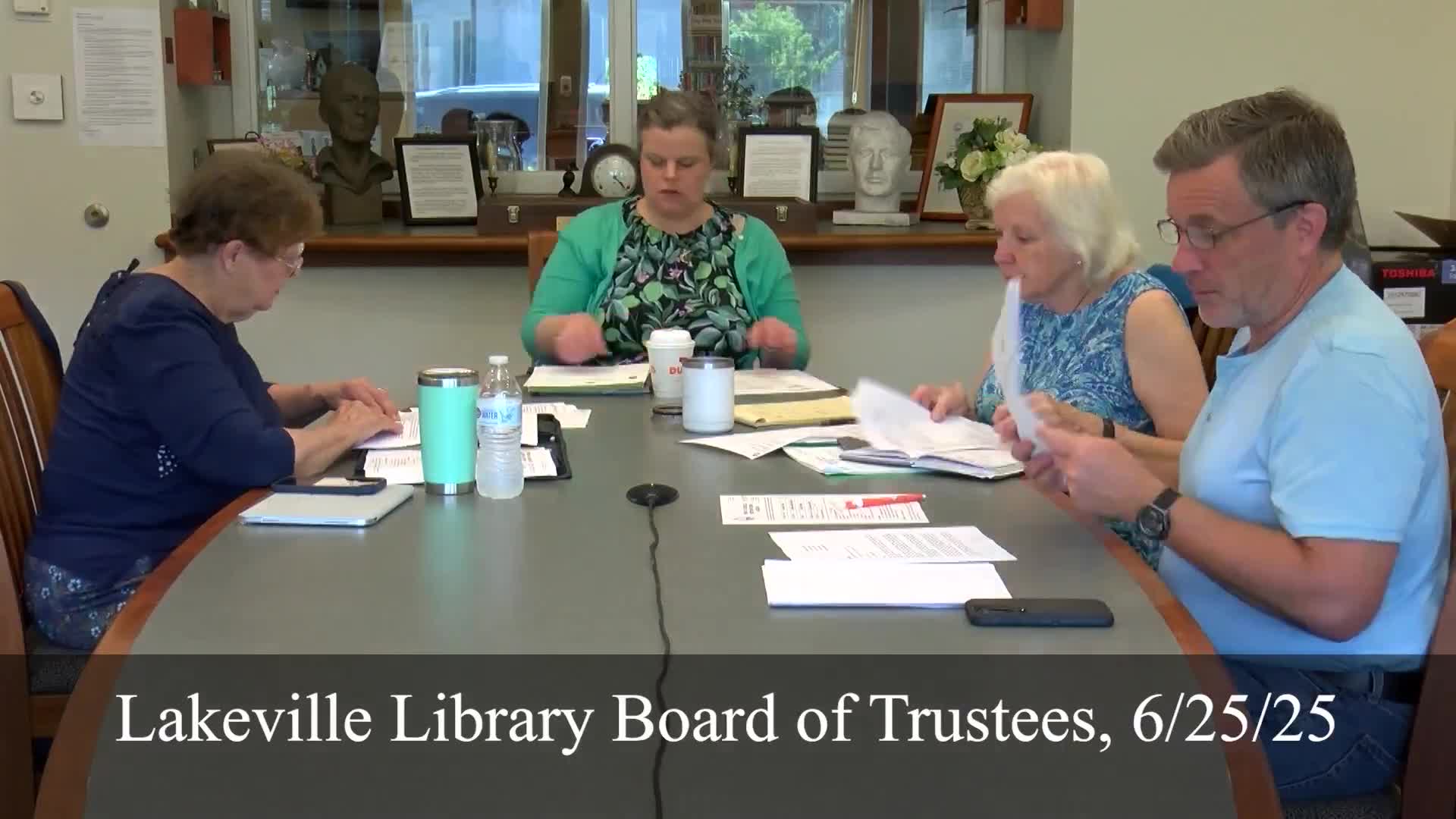 Lakeville Library schedules summer programs, StoryWalk dedication and MBLC showcase visit; staff updates reported