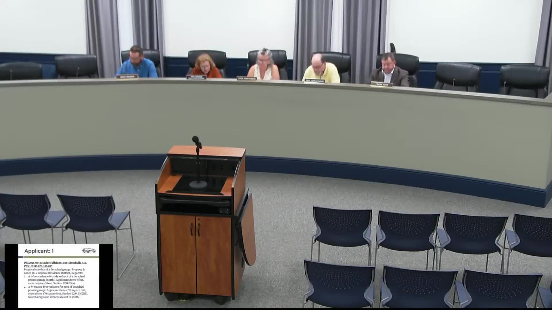 North Ridgeville board approves two variances for unpermitted garage, conditionally tied to existing structure