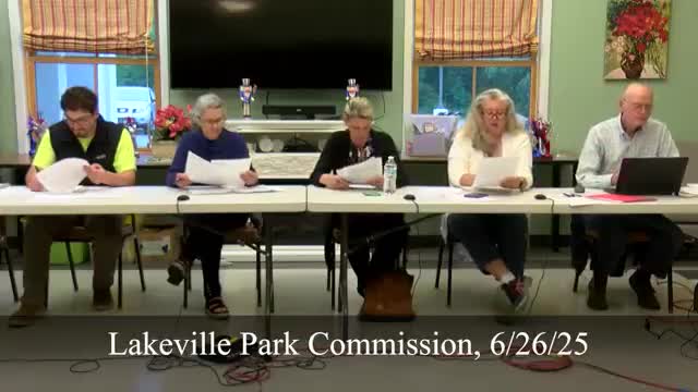 Lakeville Parks Commission approves purchase of wooden picnic tables with tarps and six composite Adirondack chairs