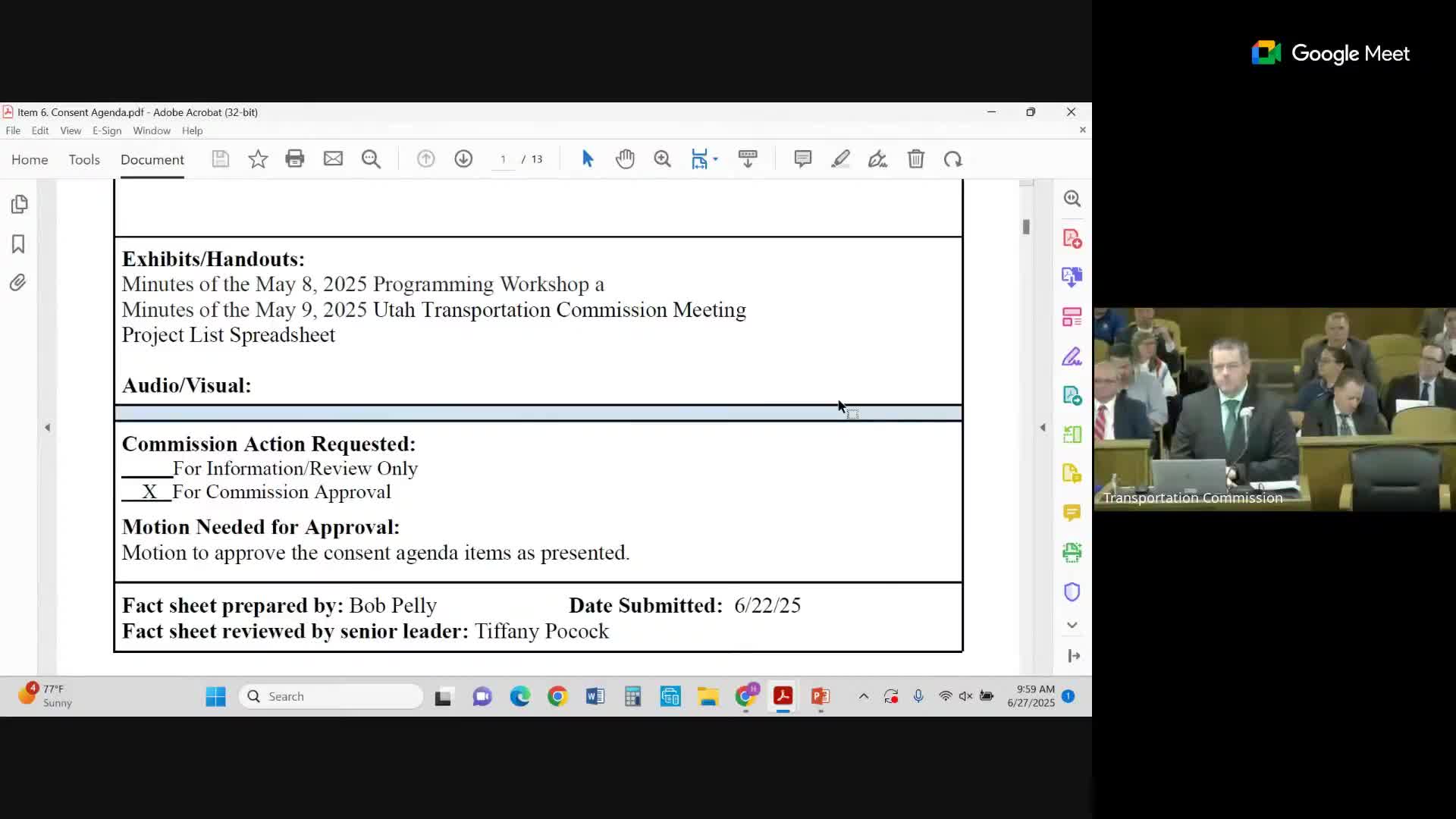 Transportation Commission adds SR‑39 railroad grade‑separation study for Ogden