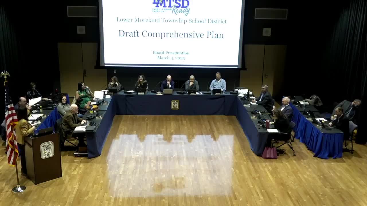 Lower Moreland presents draft comprehensive plan emphasizing MTSS, STEM alignment and teacher development