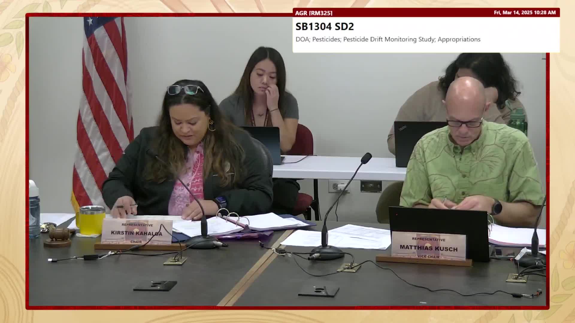 Committee passes pesticide drift monitoring funding request, accepts reporting and consultant amendments