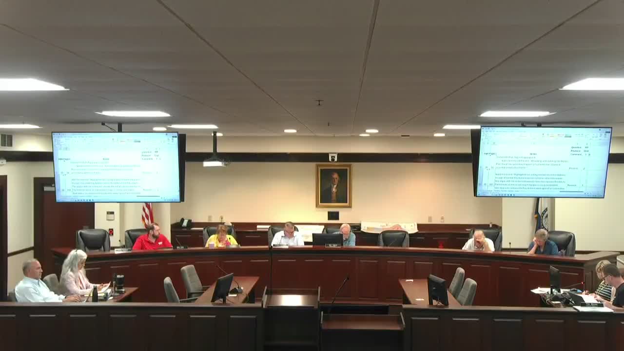 Committee flags mismatches between chapter recommendations and action matrix, asks staff for crosswalk