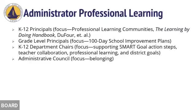 District leadership outlines K-12 collaboration and personalized learning initiatives for new school year
