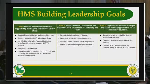 Havilah Middle School unveils community partnership and extensive school improvement plan