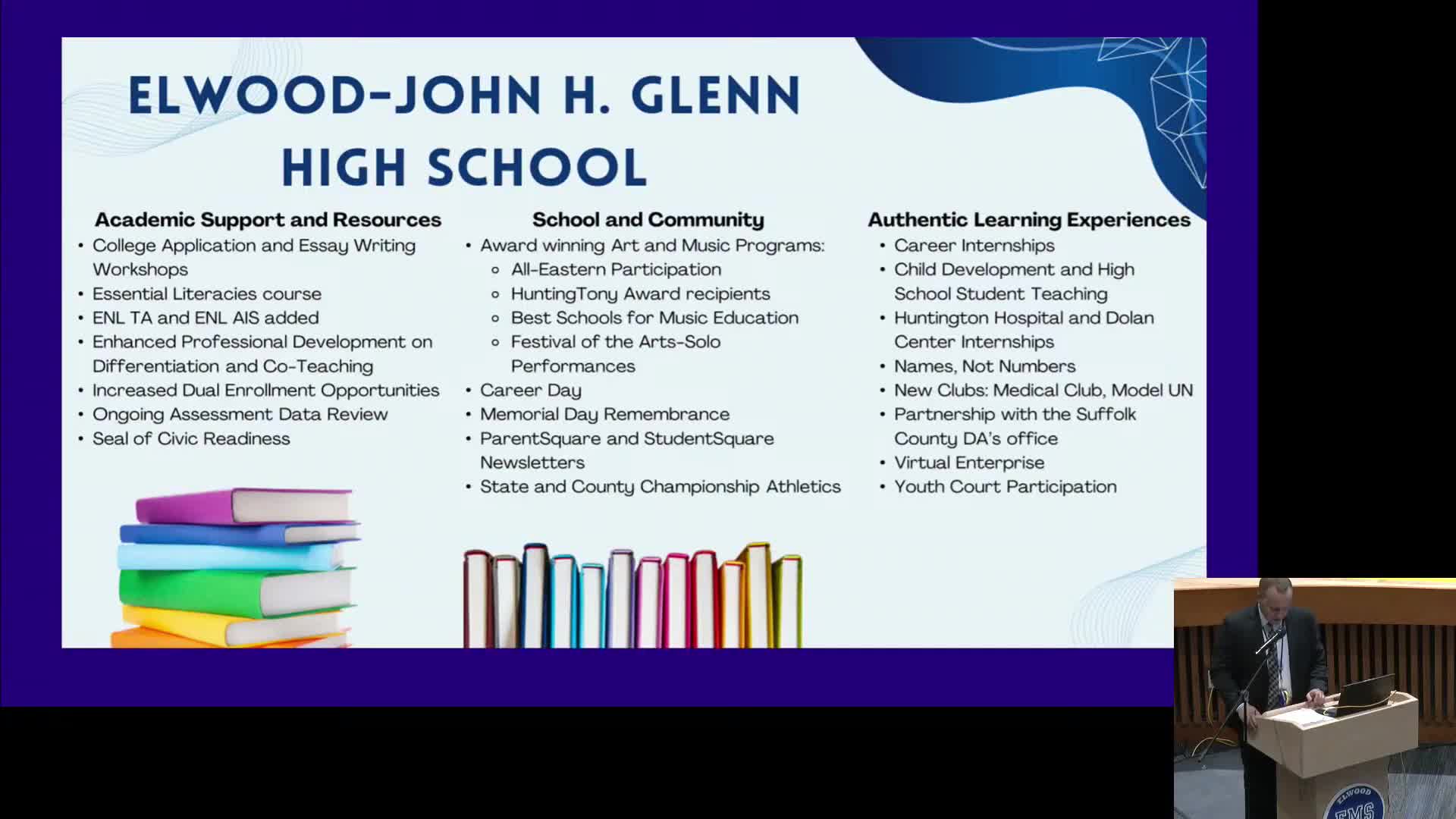 Elwood School District highlights student achievements and innovative programs at board meeting
