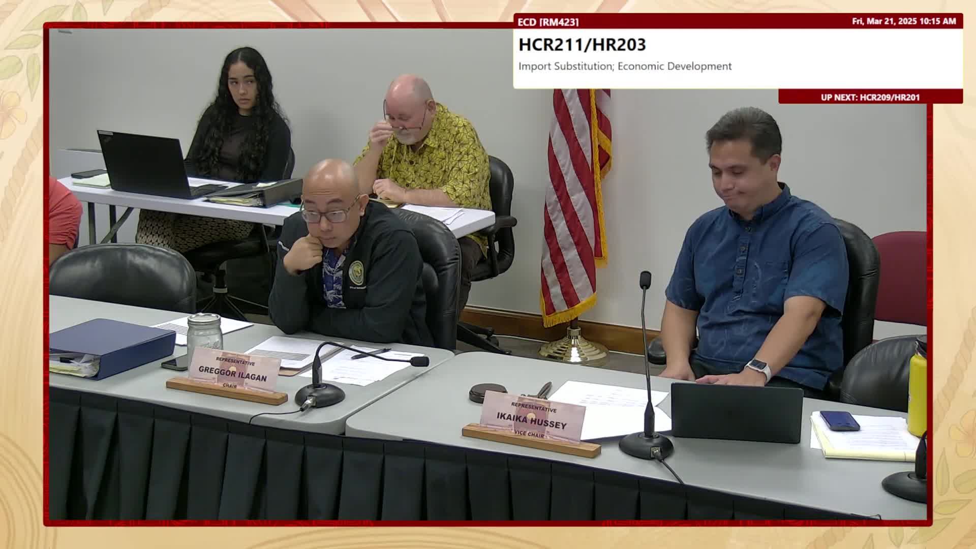 Committee advances import-substitution resolution after DBEDT data on imports and petroleum decline