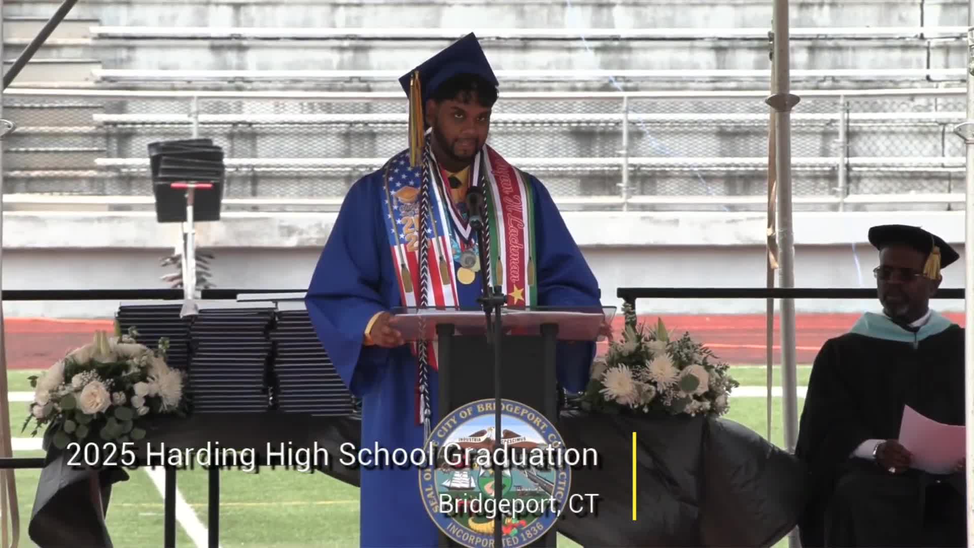 Valedictorian highlights support from family and teachers at Harding graduation