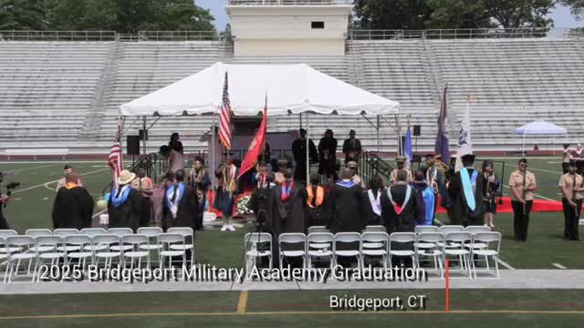 Vanessa Arroyo hosts Bridgeport Military Academy graduation for class of 2025
