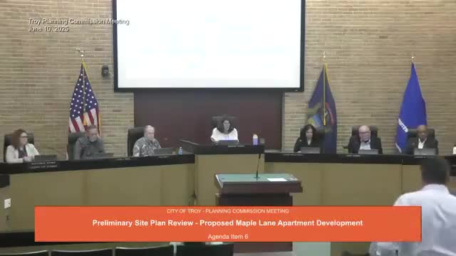 Planning commission approves Maple Lane apartment preliminary plan with traffic and pedestrian conditions
