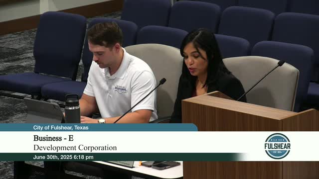 Fulshear board considers funding for Harris Street sewer and water projects
