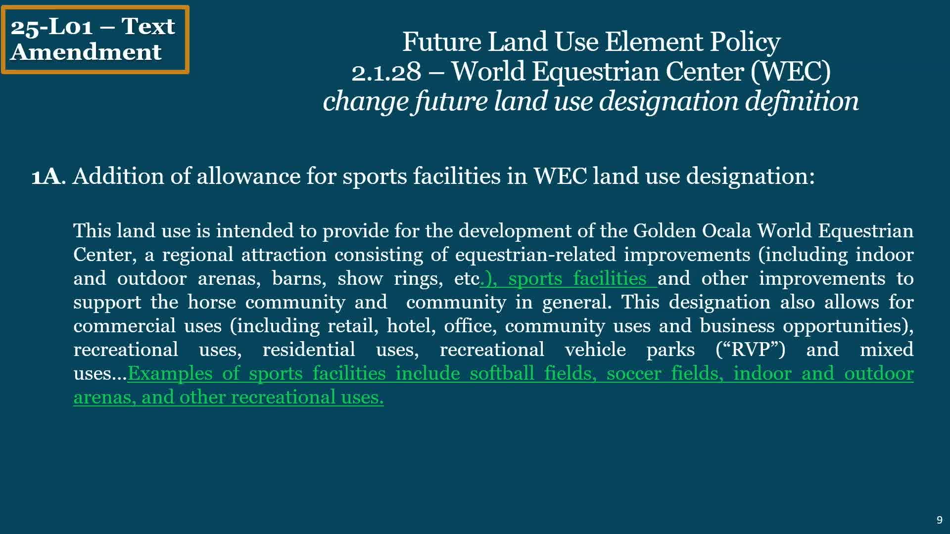 Ocala Council reviews proposed sports facility expansions at World Equestrian Center