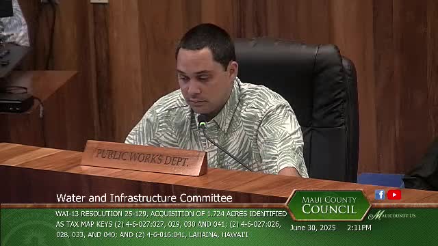 Maui County Council discusses Bill 56 for new water rates for habitat conservation