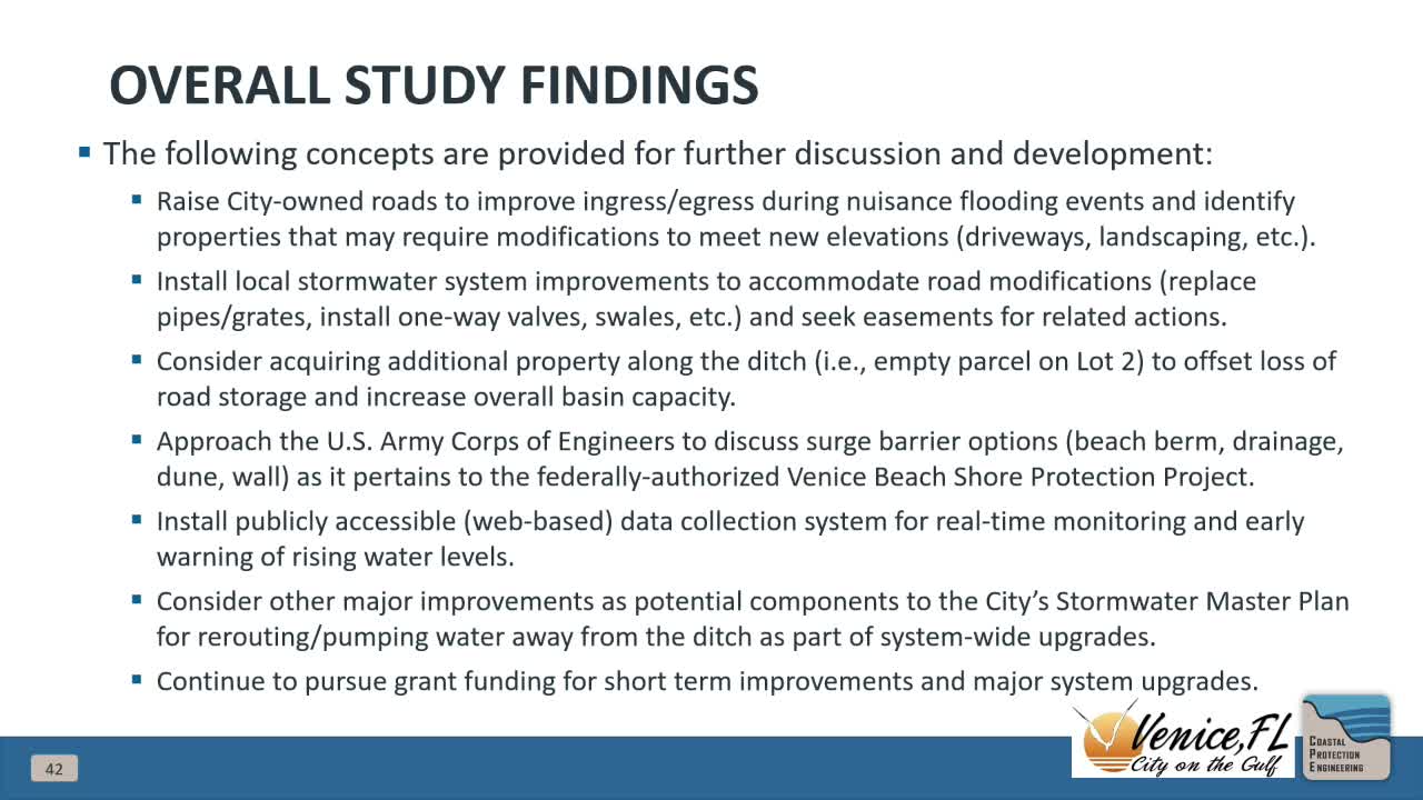 Venice Beach project discusses flood mitigation strategies and stormwater system upgrades