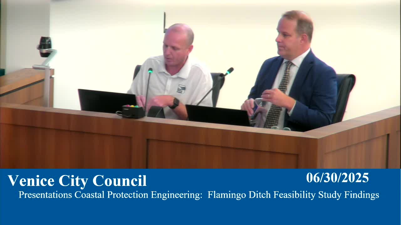 City Council discusses flood prevention measures for Flamingo Drive drainage system