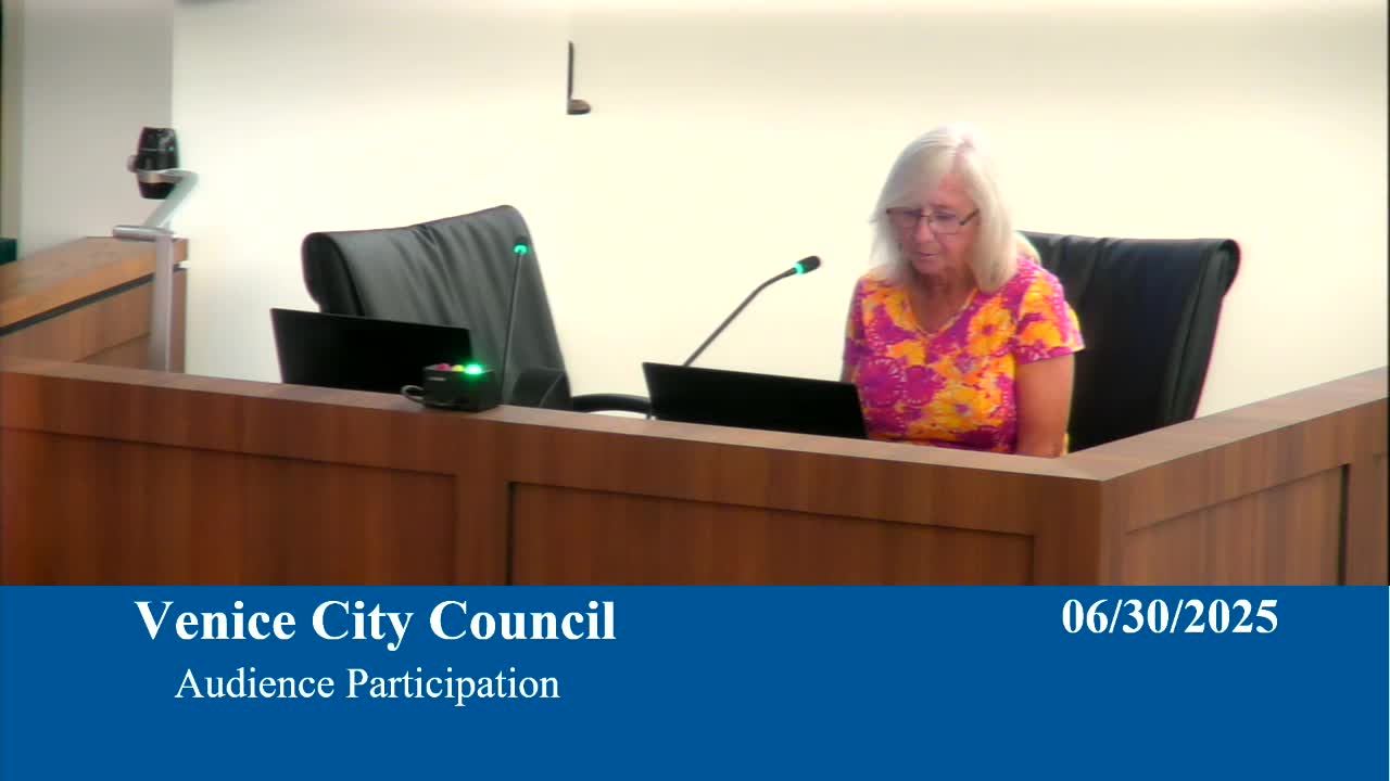 Venice City Council faces criticism over Flamingo Ditch maintenance issues