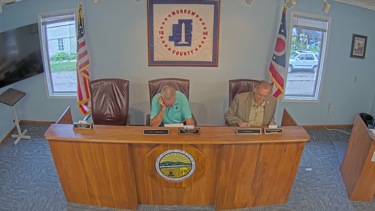 County meeting opens with prayer and pledge for community health and safety