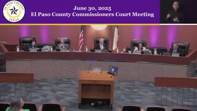 Votes at a glance: key actions from El Paso County Commissioners Court on June 30, 2025