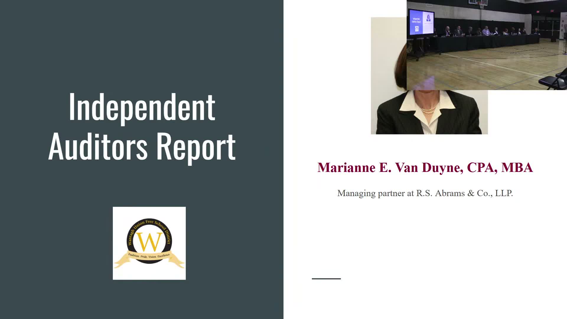 Wantagh auditors give district unmodified opinions; $1.2M debt-service savings noted