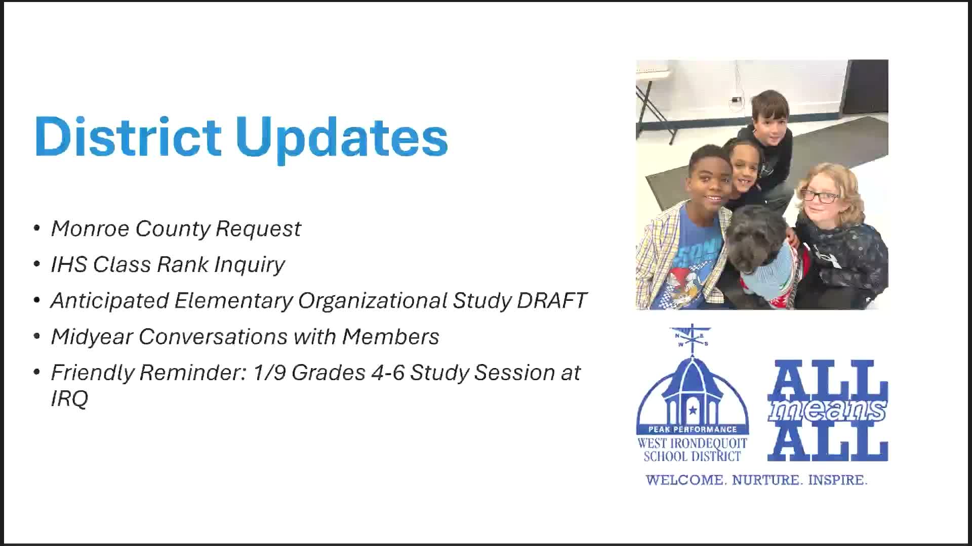 Superintendent to formalize district practice on class rank after parent inquiries