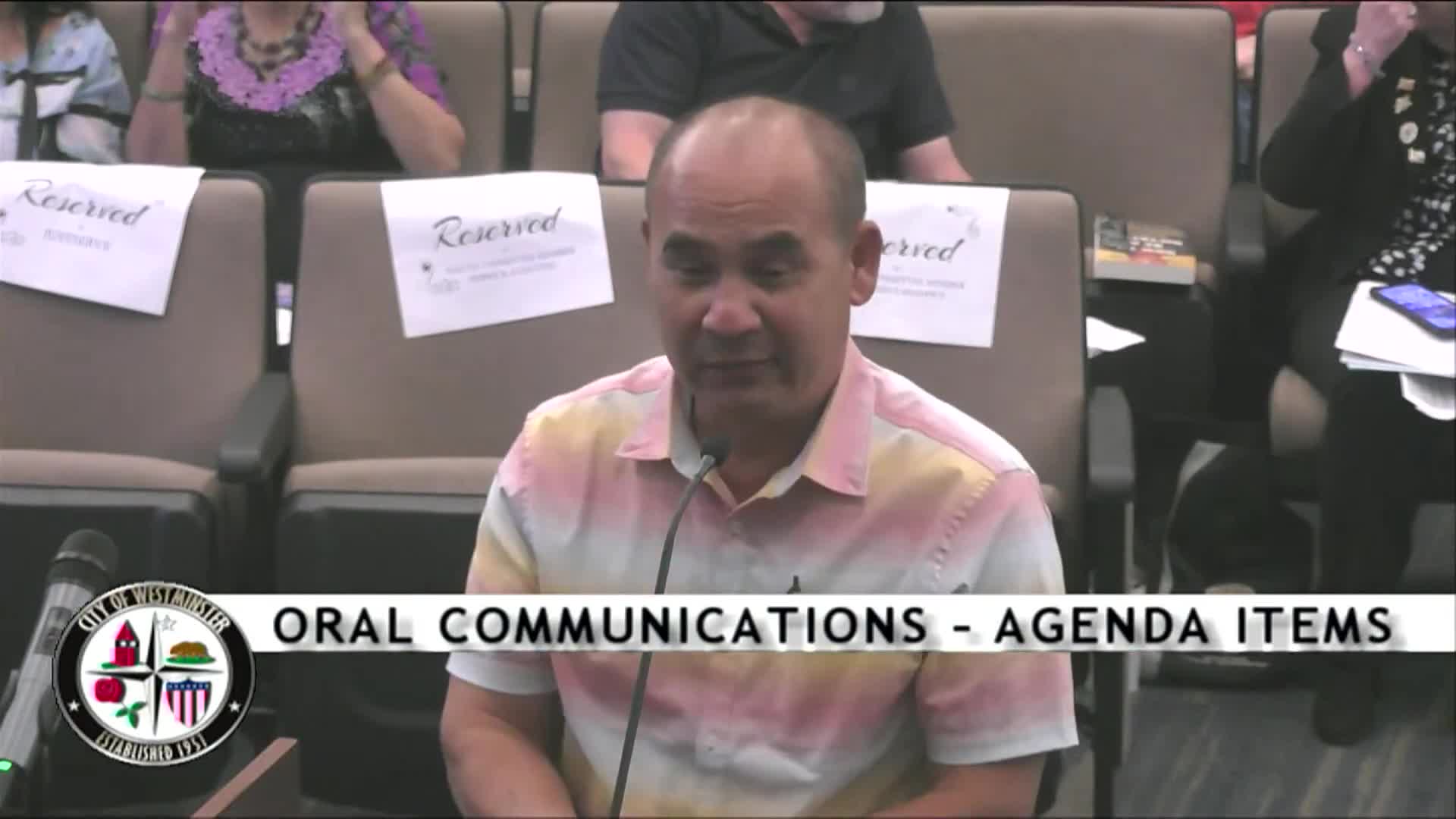 Westminster business owner praises city for transforming his life and promoting tourism