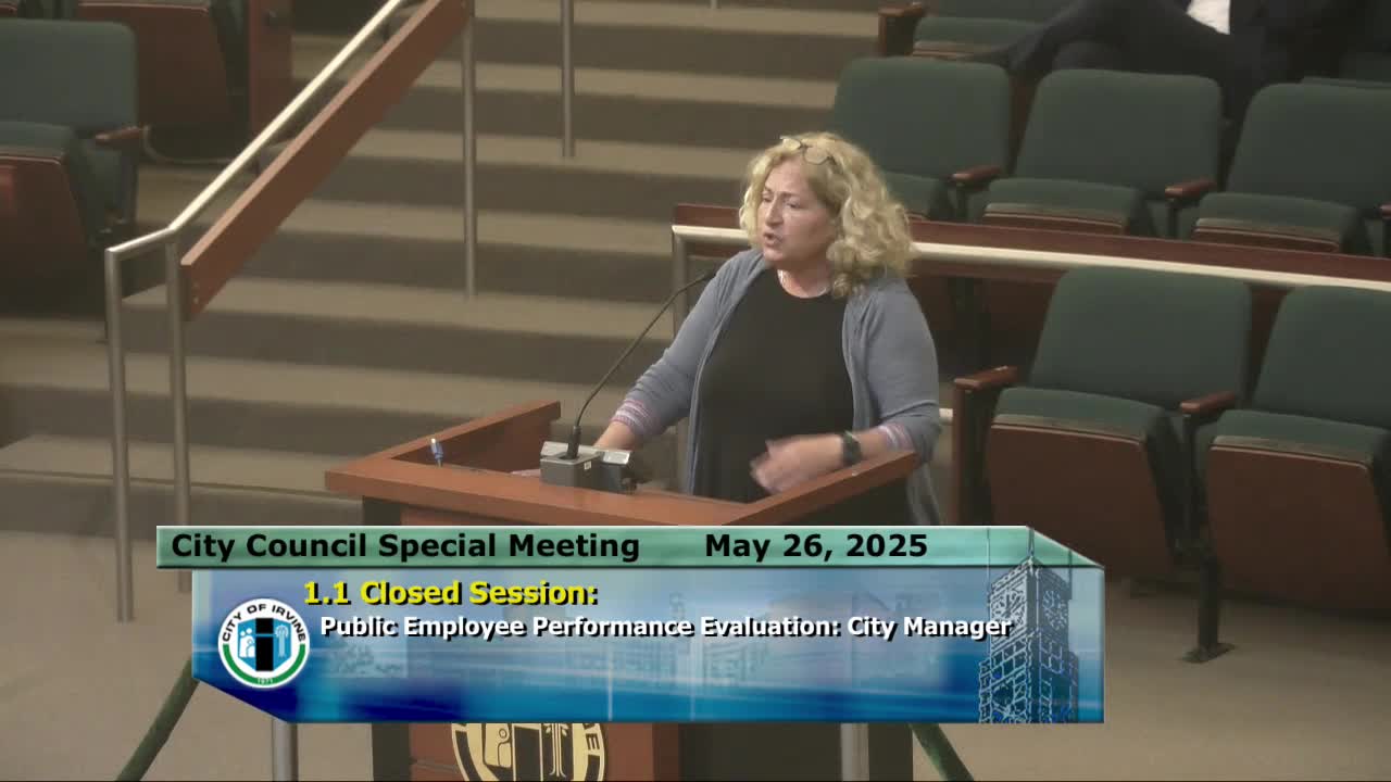 Residents criticize Irvine city manager for lack of transparency and incomplete information