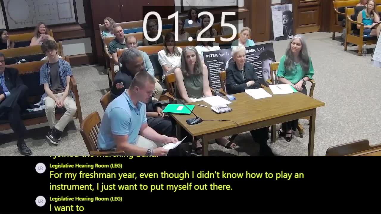 Advocate shares transformative journey at Massachusetts legislative hearing
