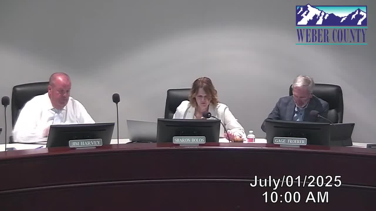 Weber County Commission honors Sheriff Team member Brandon Miles in meeting